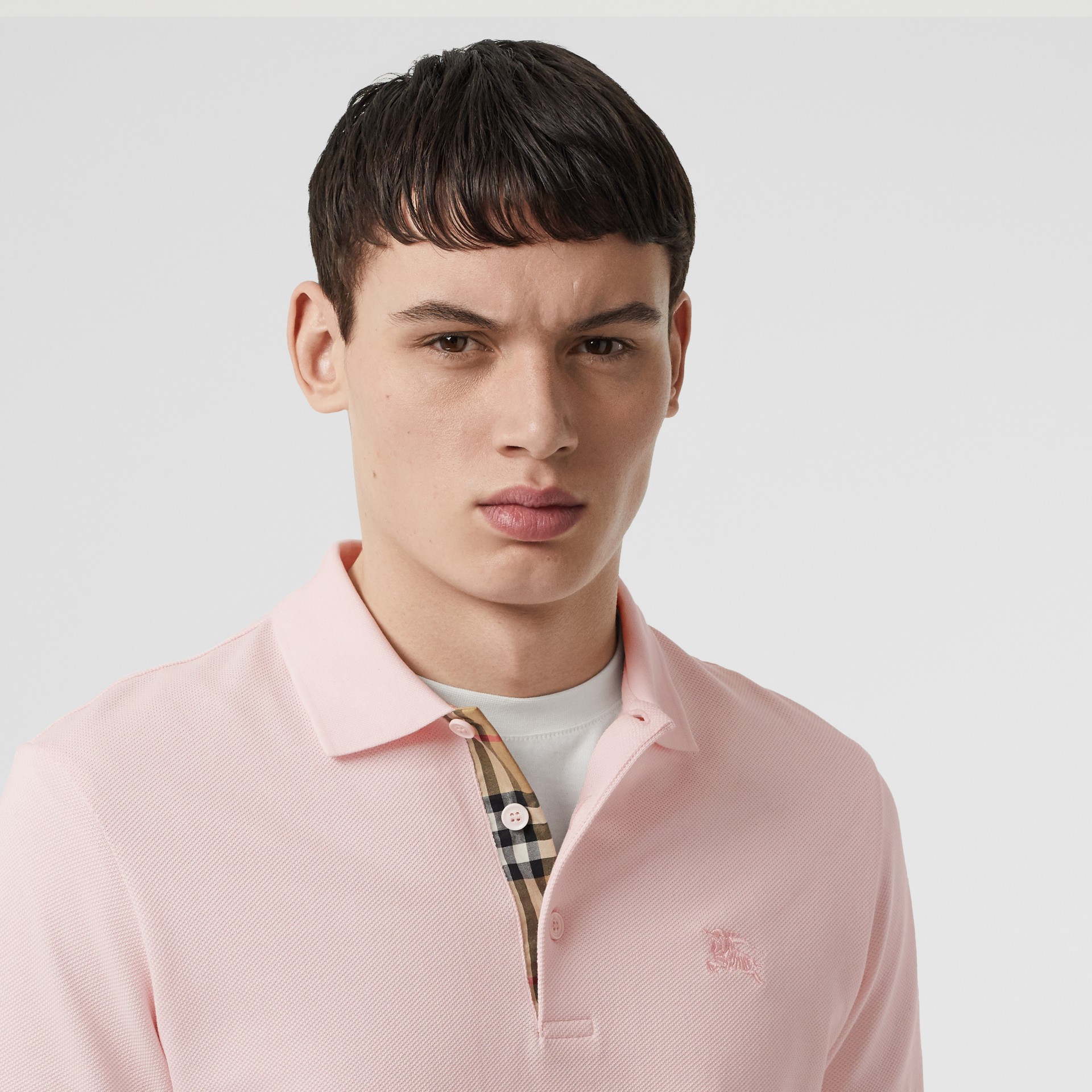 burberry pink polo shirt