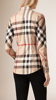 Stretch-Cotton Check Shirt | Burberry