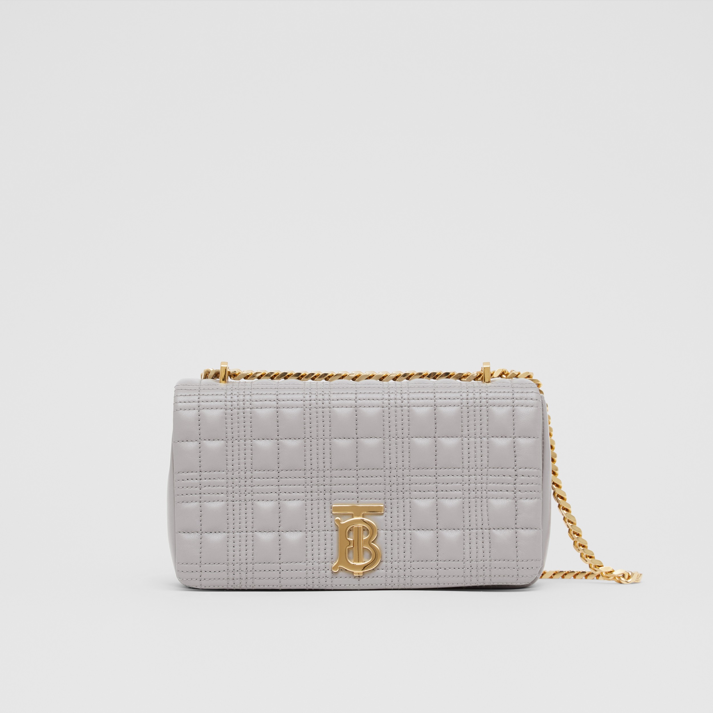 Small Quilted Lambskin Lola Bag in Cloud Grey | Burberry® Official - 1