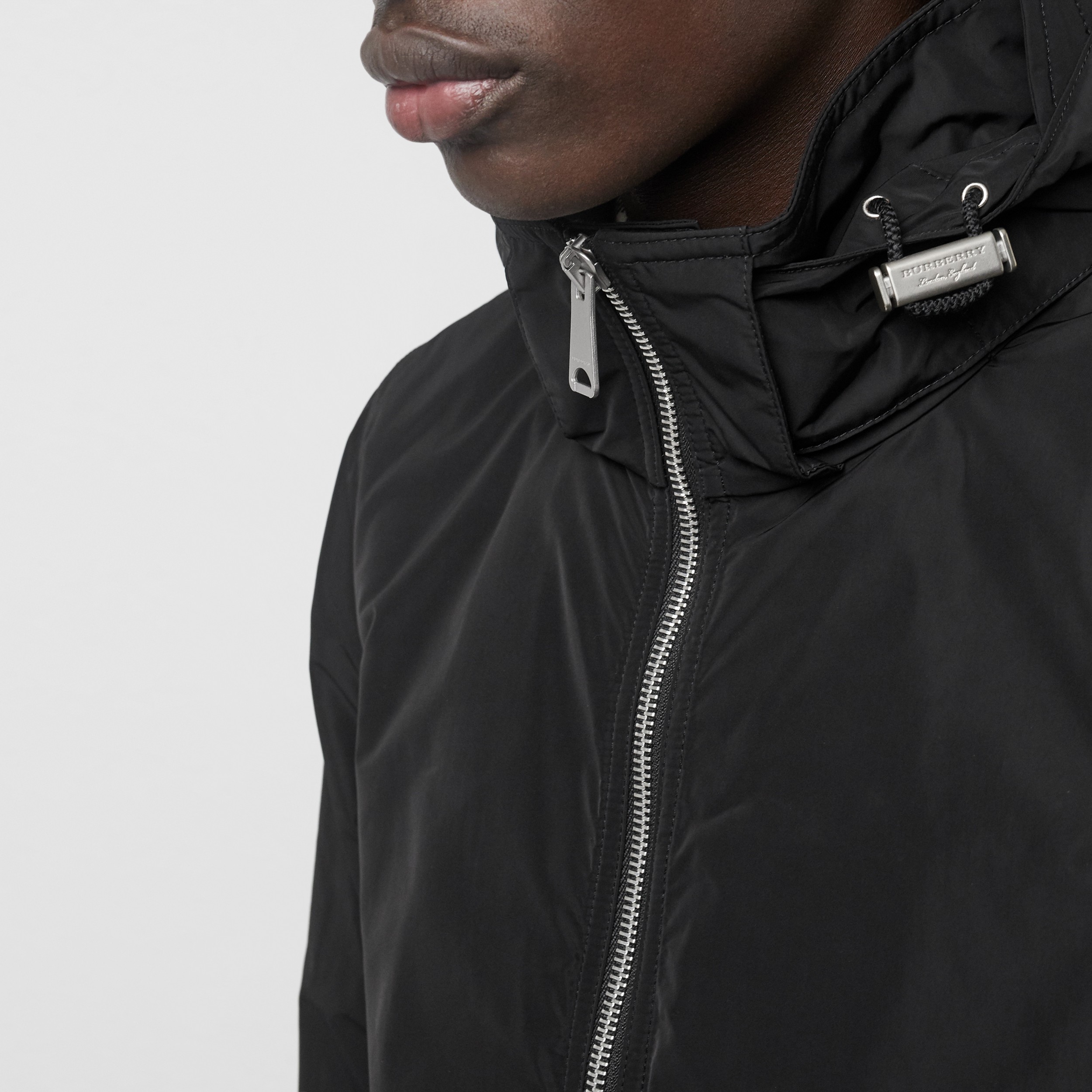 Packaway Hood Showerproof Jacket in Black - Men | Burberry United States