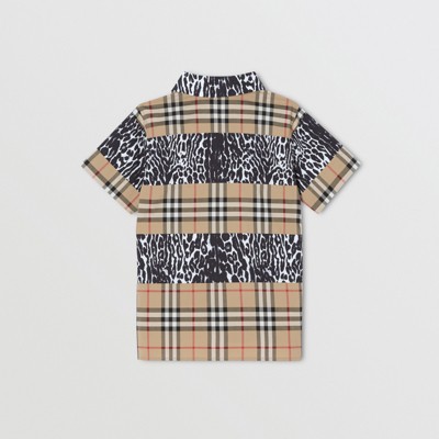 burberry short-sleeve vintage check shirt