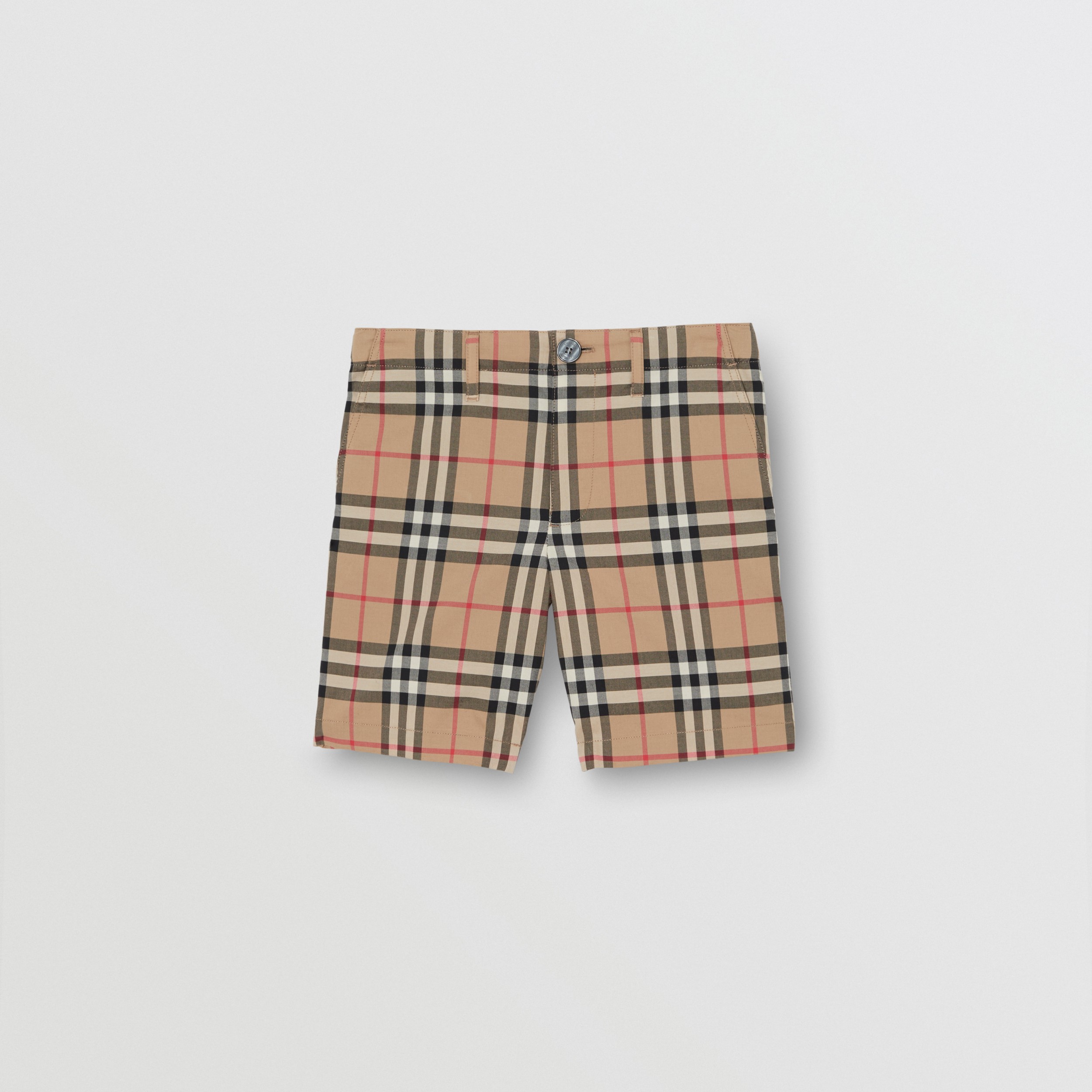 Vintage Check Cotton Tailored Shorts in Archive Beige | Burberry United ...