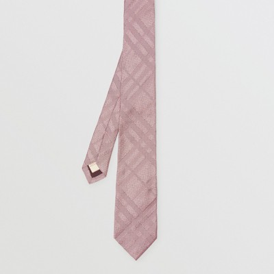 burberry pink check tie