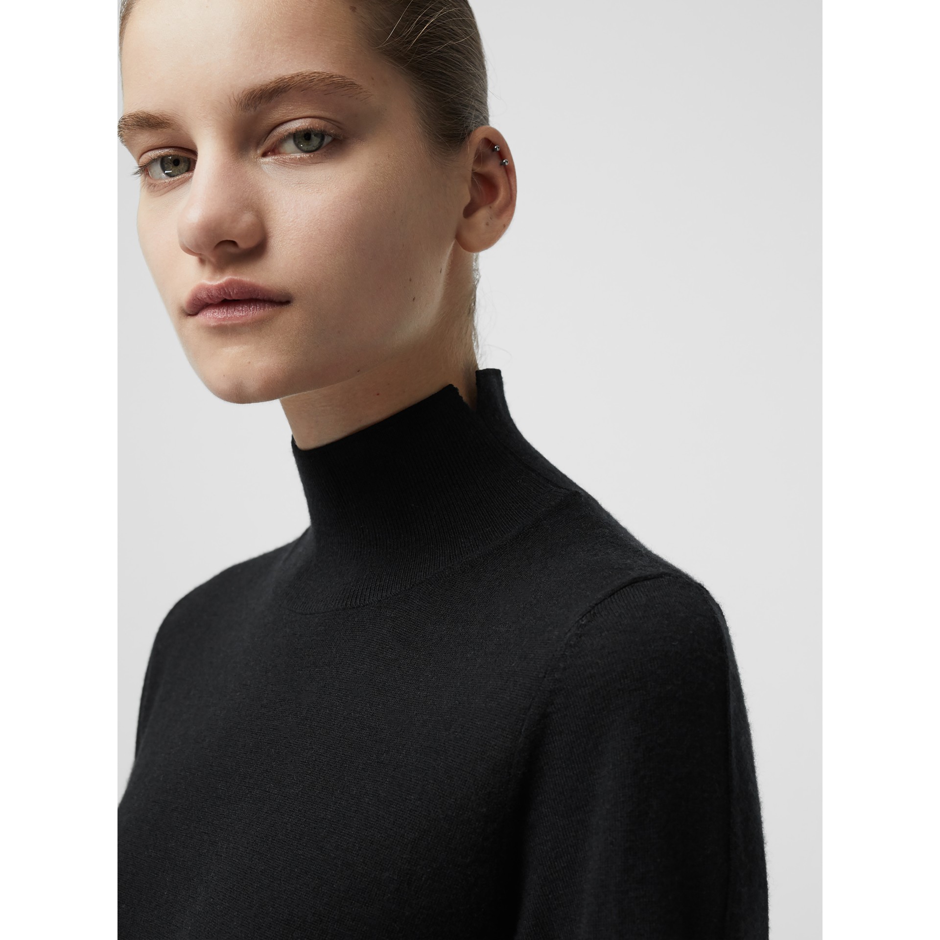 Cashmere Turtleneck Sweater in Black - Women | Burberry Hong Kong