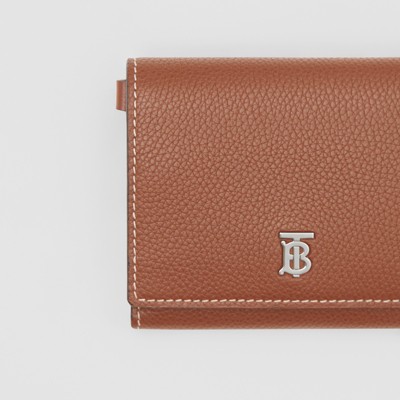 small logo and leather wallet