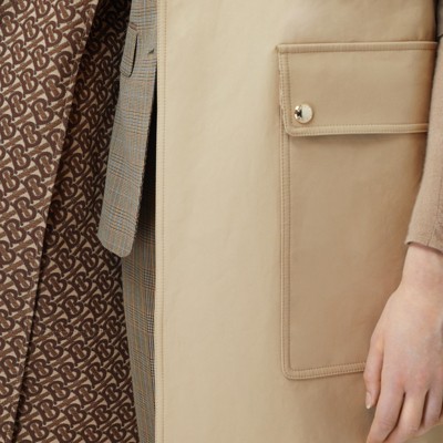 Sleeveless Monogram lined Cotton Trench Coat Sleeveless Monogram lined Cotton Trench Coat