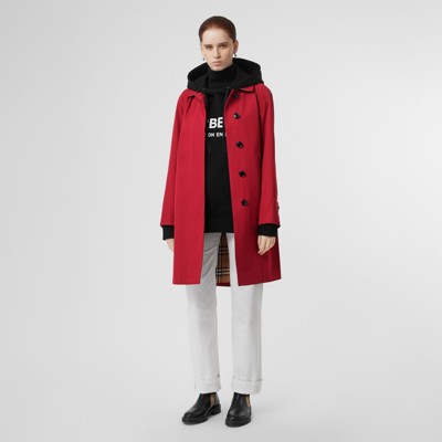 The Camden Car Coat in Parade Red 