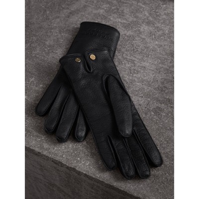 burberry gloves black