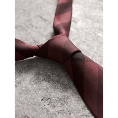 burberry pink check tie