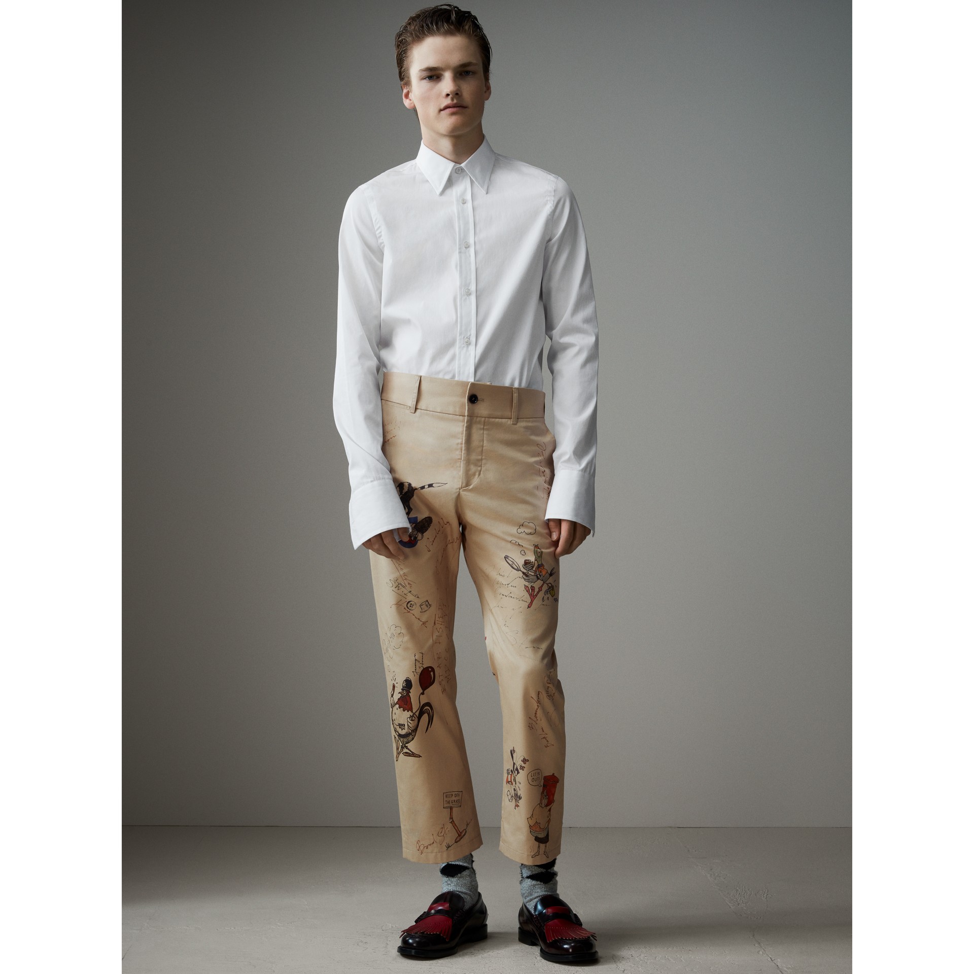 mens cropped chinos