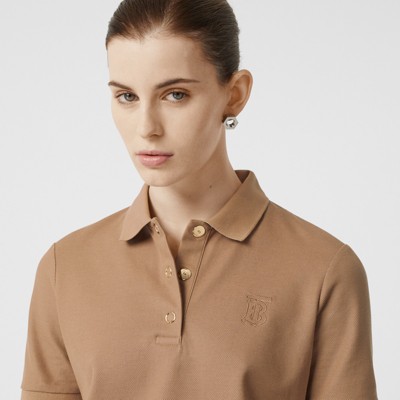 burberry polo shirt womens brown