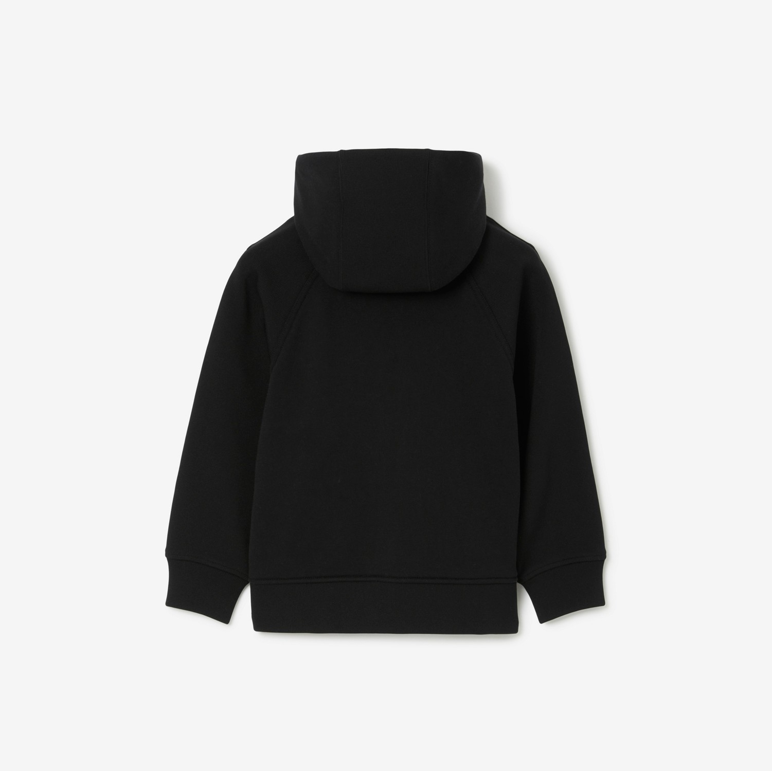 Sudadera en algodón con capucha, cremallera y EKD (Negro) | Burberry® oficial