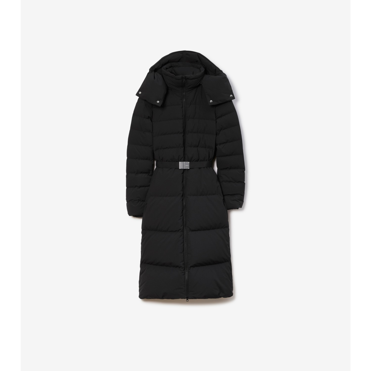 Belted Puffer Coat in Black - Women | Burberry® Official