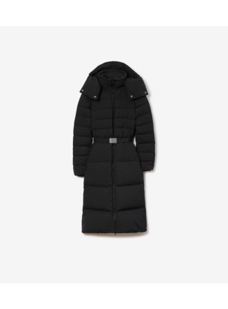 Burberry detachable hood belted puffer coat new arrivals