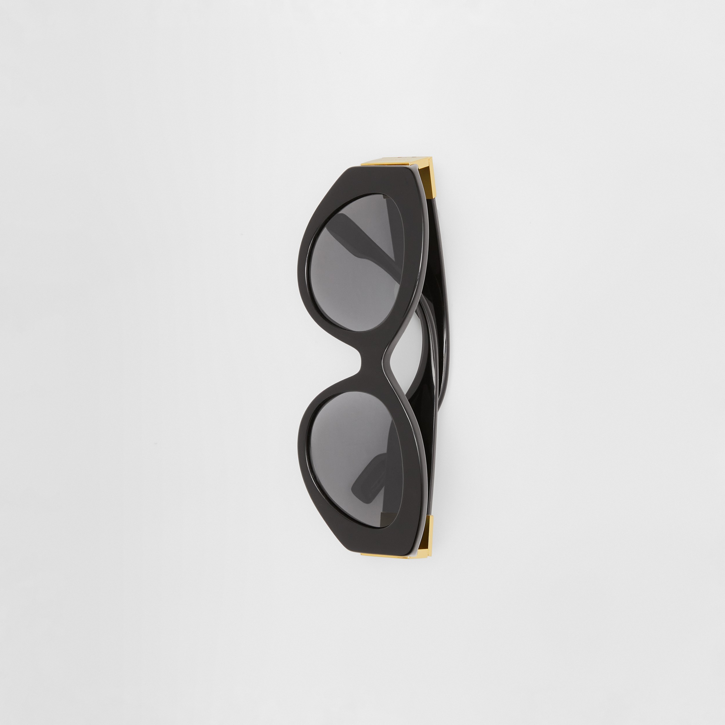 Hardware Detail Cat-eye Frame Sunglasses in Black - Women | Burberry® Official - 4