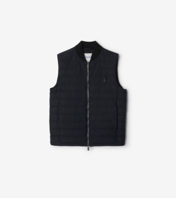 Puffer Gilet in Indigo - Men, Nylon | Burberry® Official