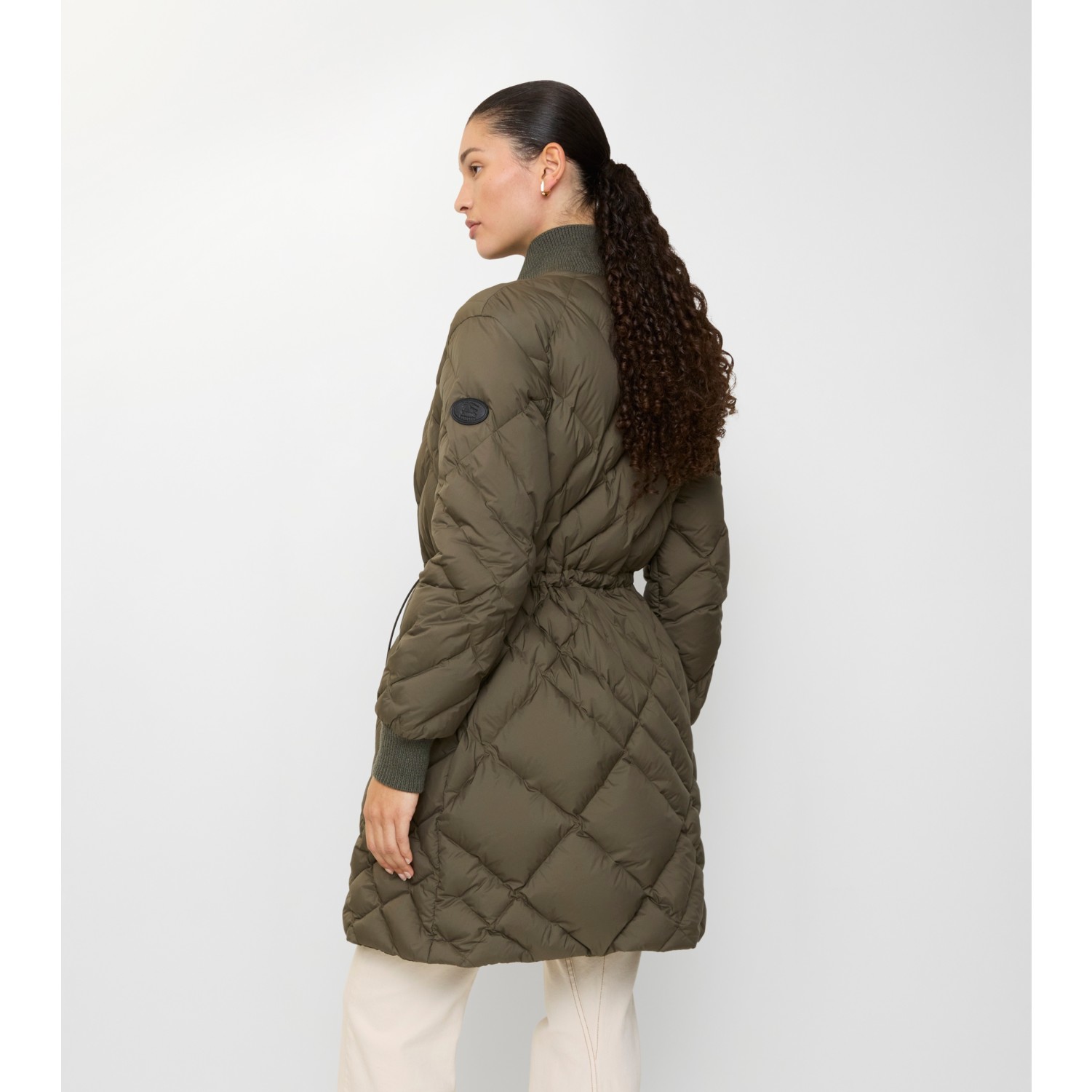 Check-stitch Nylon Danesbury Puffer Coat