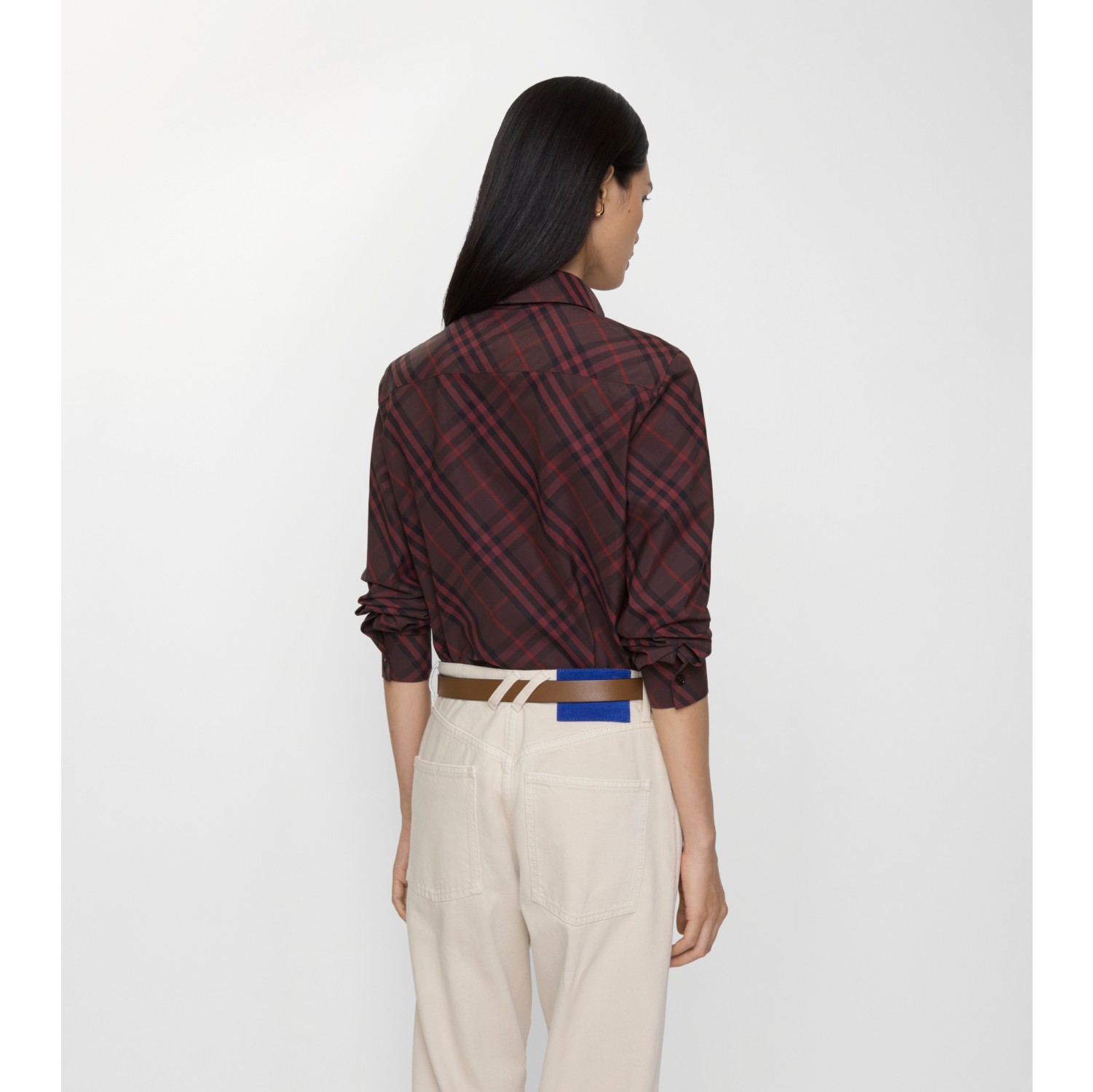 Slim Fit Check Cotton Shirt