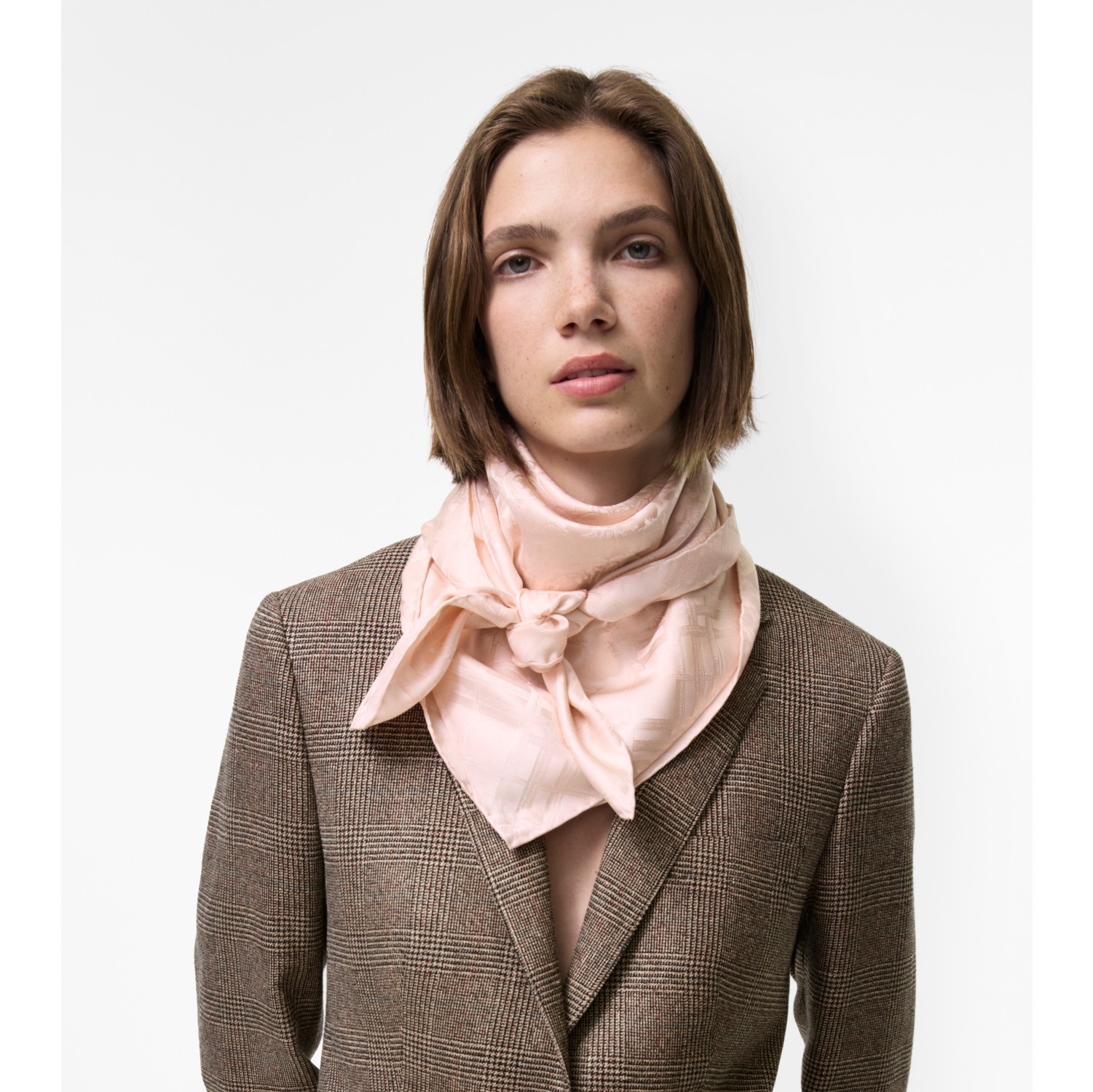 Floral Crest Silk Scarf in Compact pink | Burberry® Official