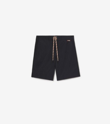 Logo Graphic Swim Shorts in Black - Men | Burberry® Official