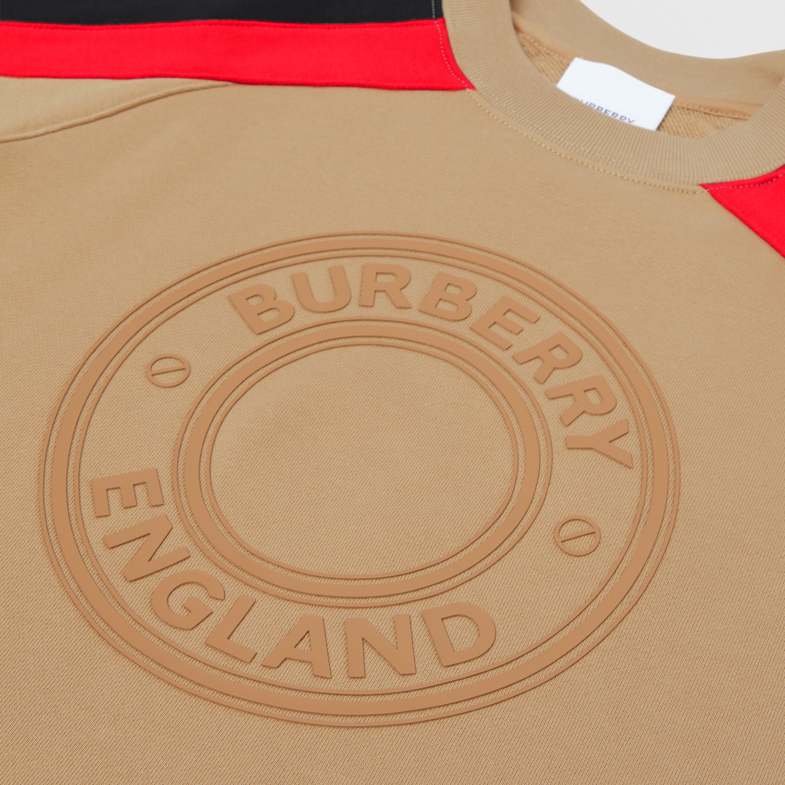 Logo Graphic Cotton Sweatshirt in Archive Beige | Burberry® Official - 2