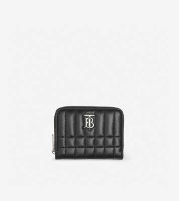 Quilted Leather Lola Zip Wallet in Black/palladium - Women | Burberry®  Official