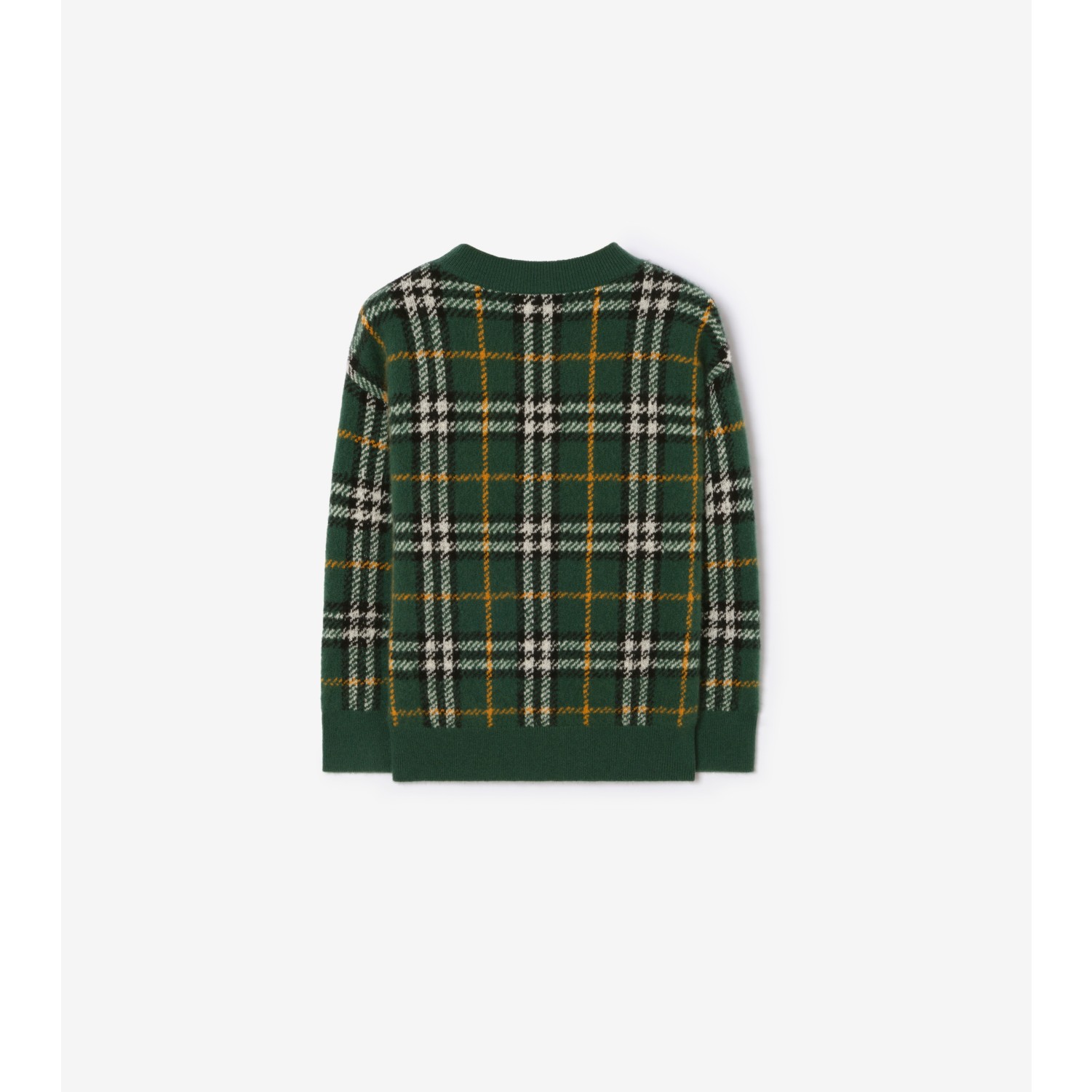 Check Wool Cashmere Sweater