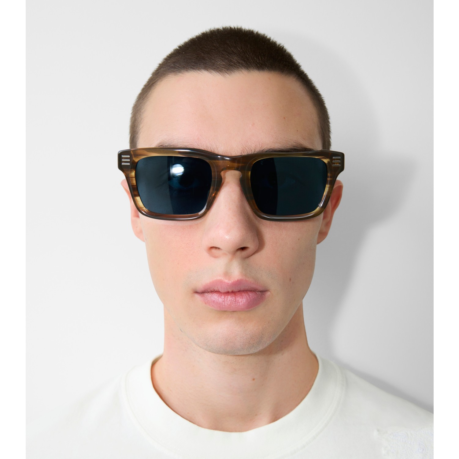 Stripe Square Sunglasses