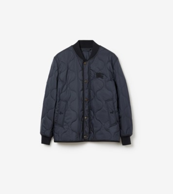 Quilted Bomber Jacket in Smoked navy - Men