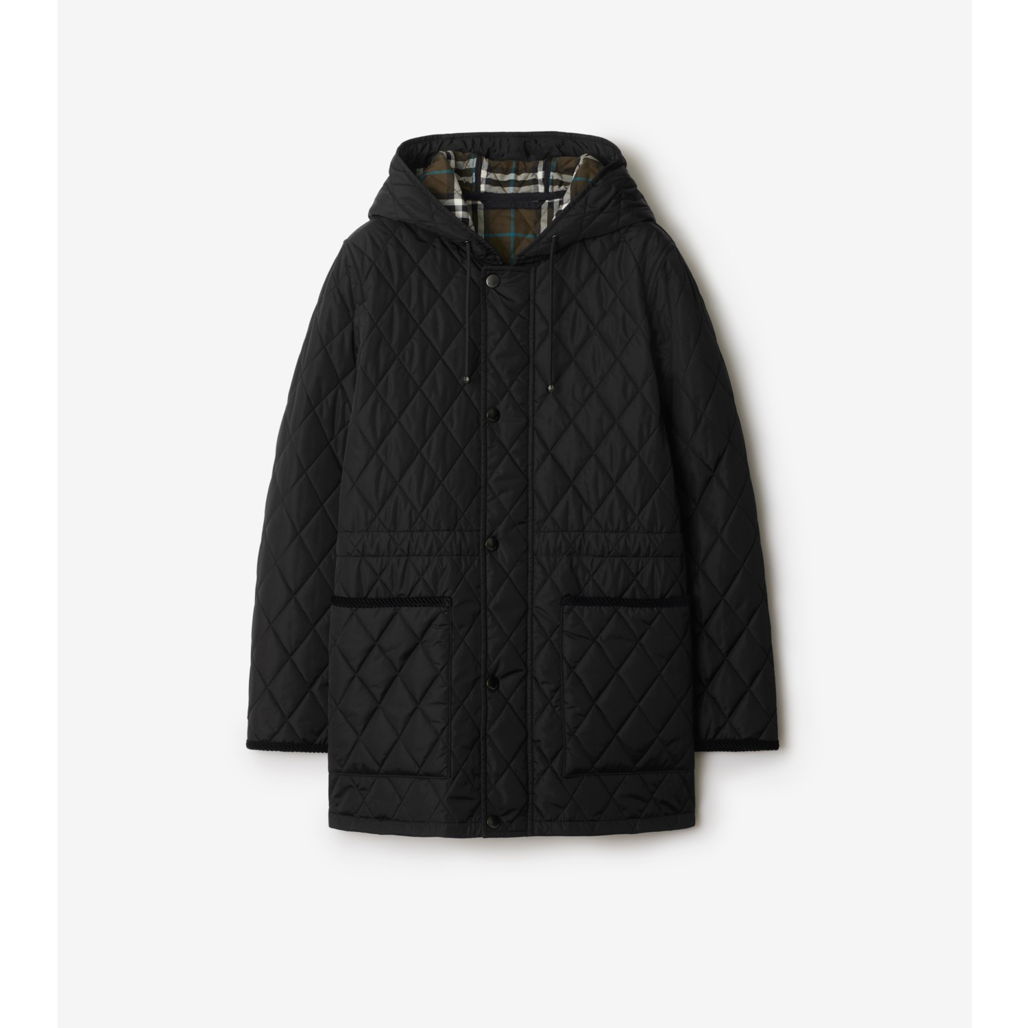 Quilted Nylon Bromley Parka in Black Women Burberry Official