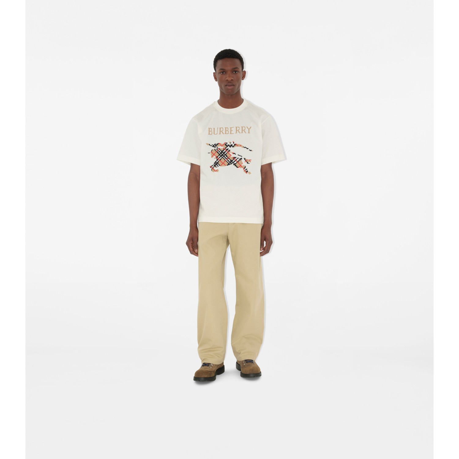 Cross Stitch Knight Cotton T-shirt - thumbnail 7