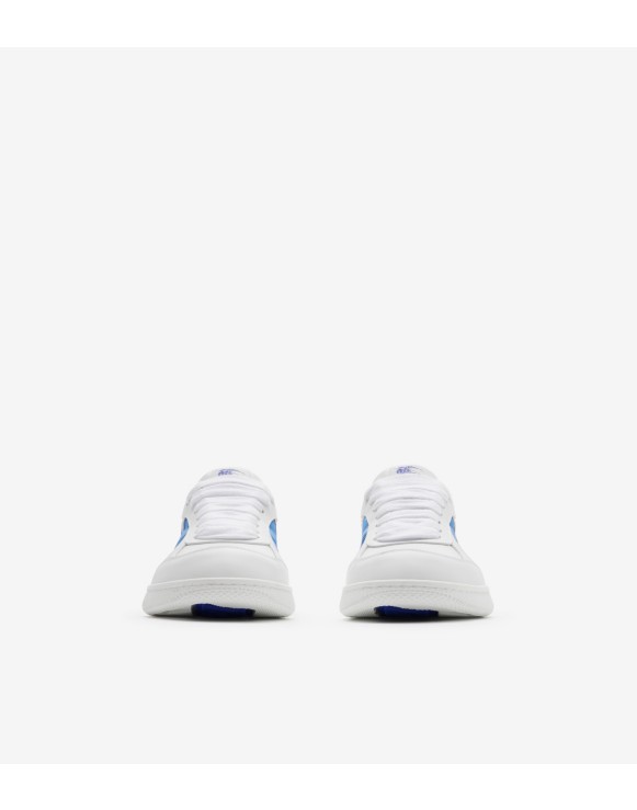 Leather and Check Terrace Sneakers​