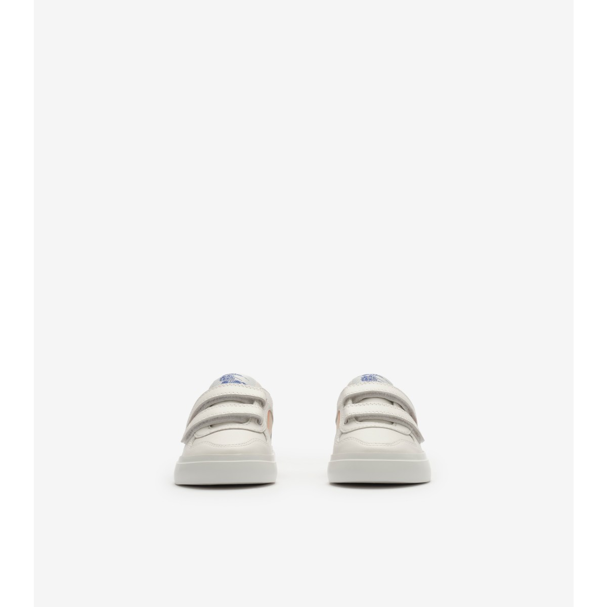  Check and Leather Sneakers