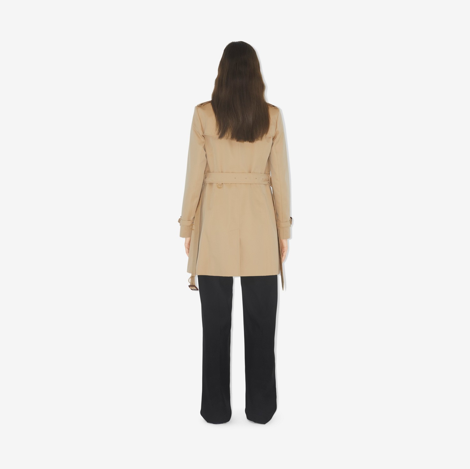 Chelsea - Trench coat Heritage curto (Mel) - Mulheres | Burberry® oficial