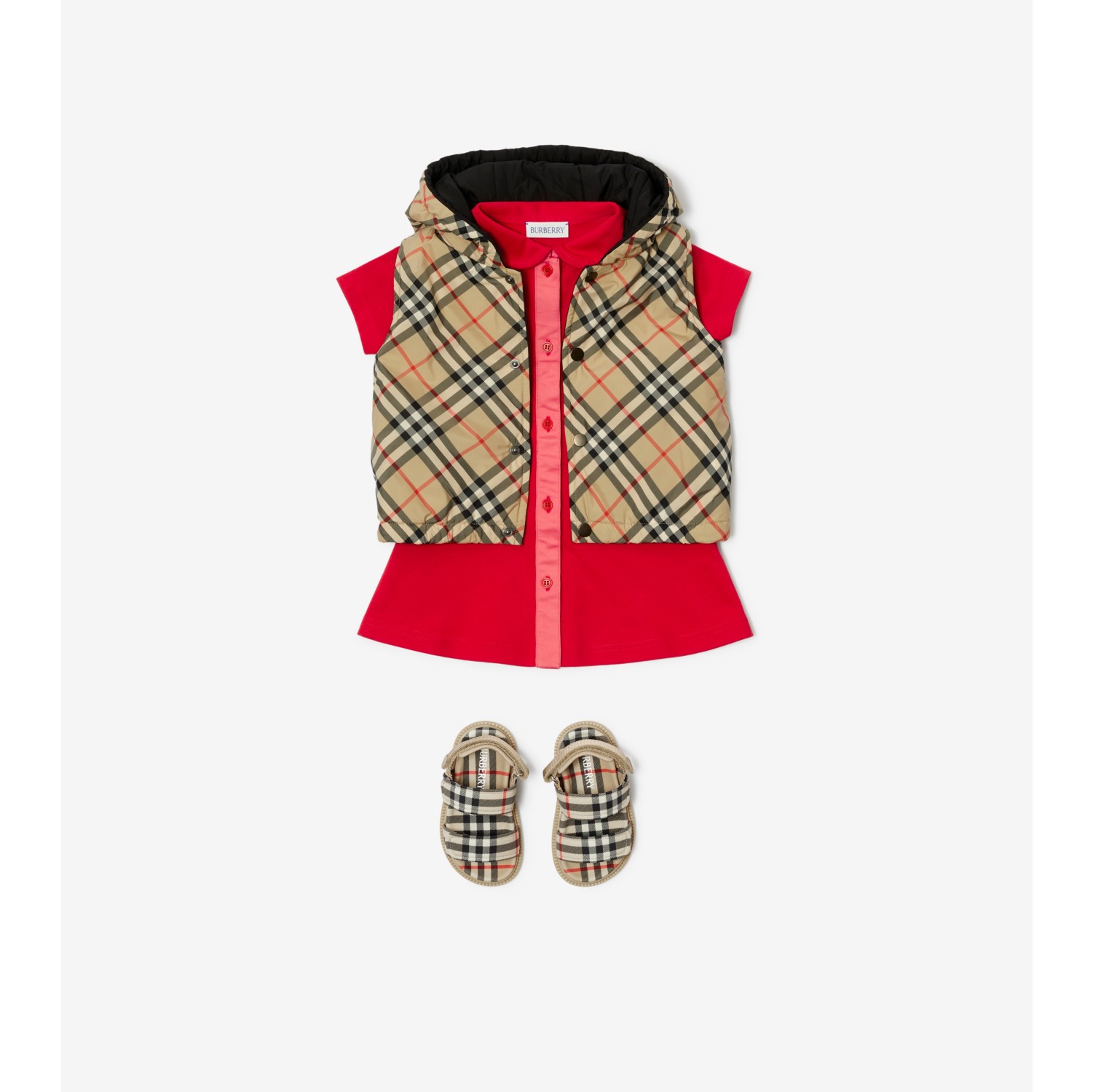 GenesinlifeShops Canada - Beige Checked tights Burberry Kids - burberry  kids quilted down gilet