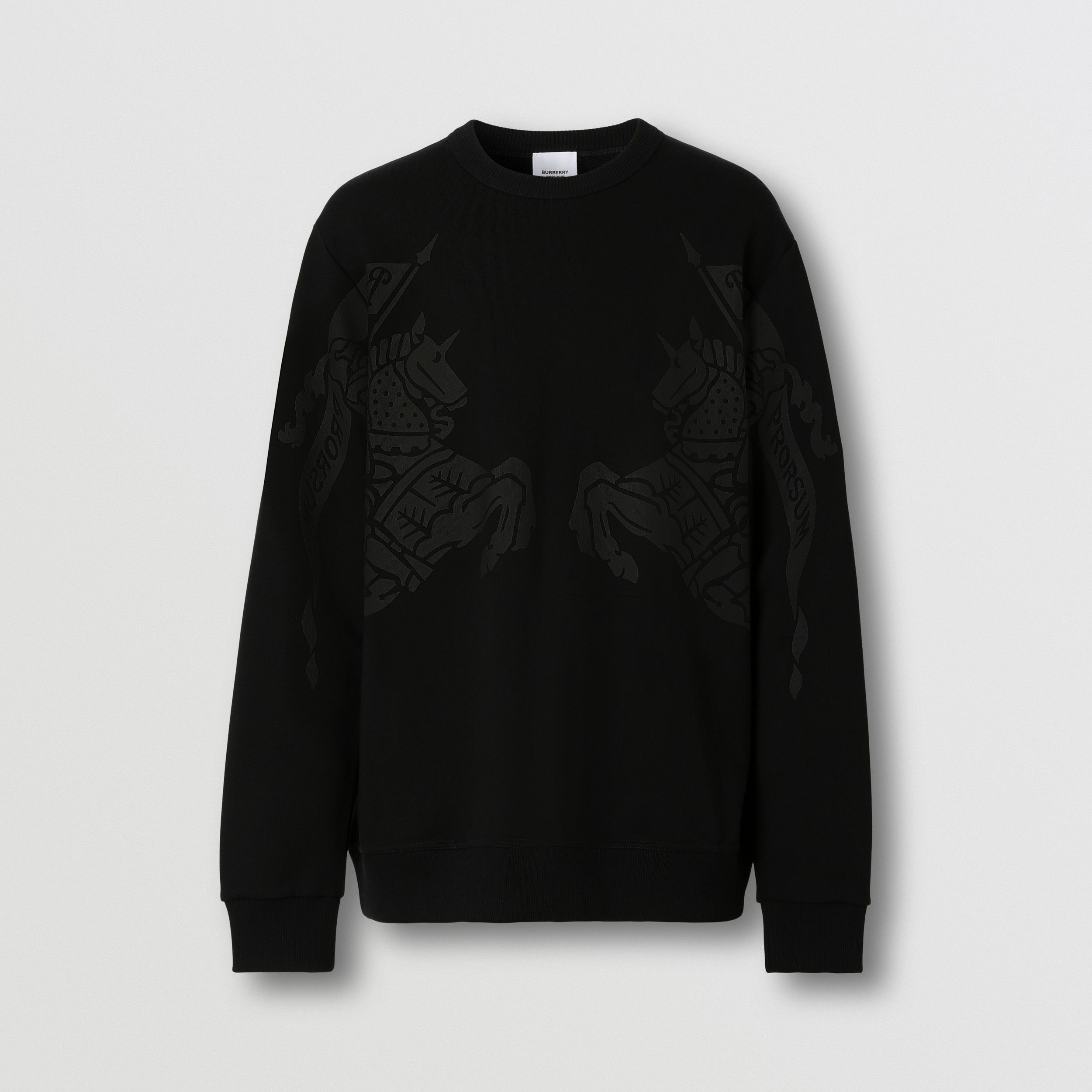 EKD Print Cotton Sweatshirt in Black - Men | Burberry® Official - 4