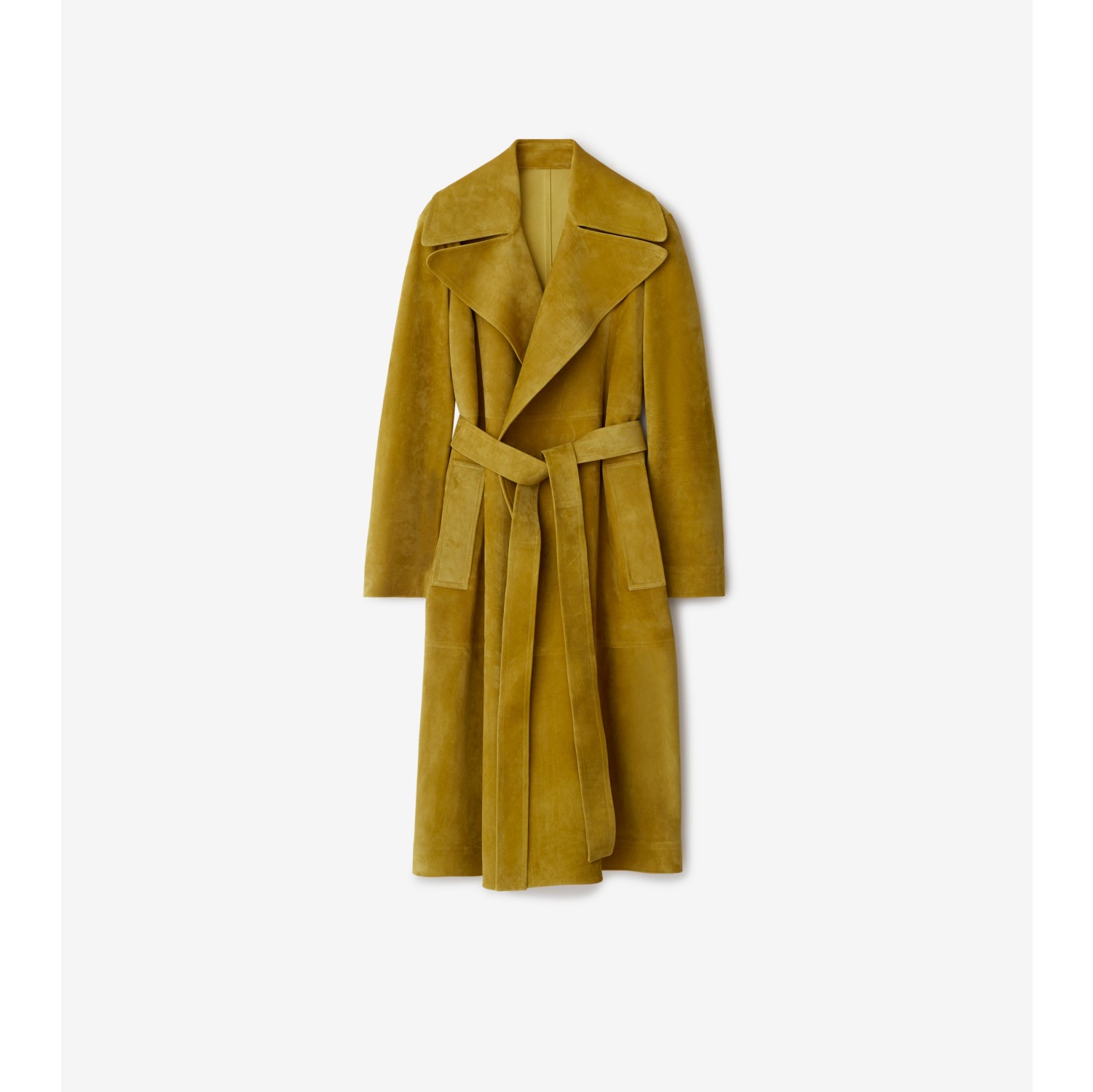 Suede on sale wrap coat