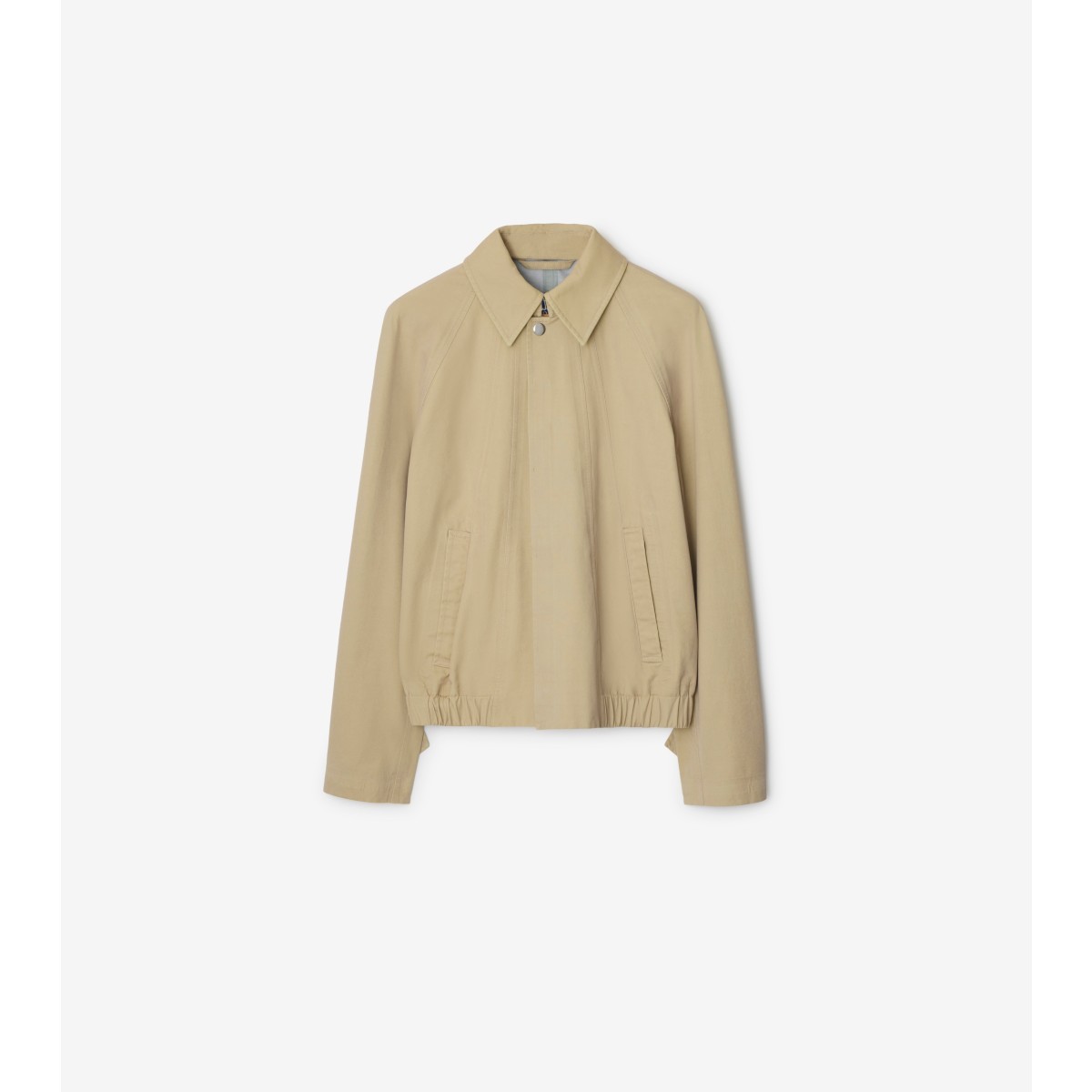 Burberry Paneled Cotton-canvas Jacket In Beige
