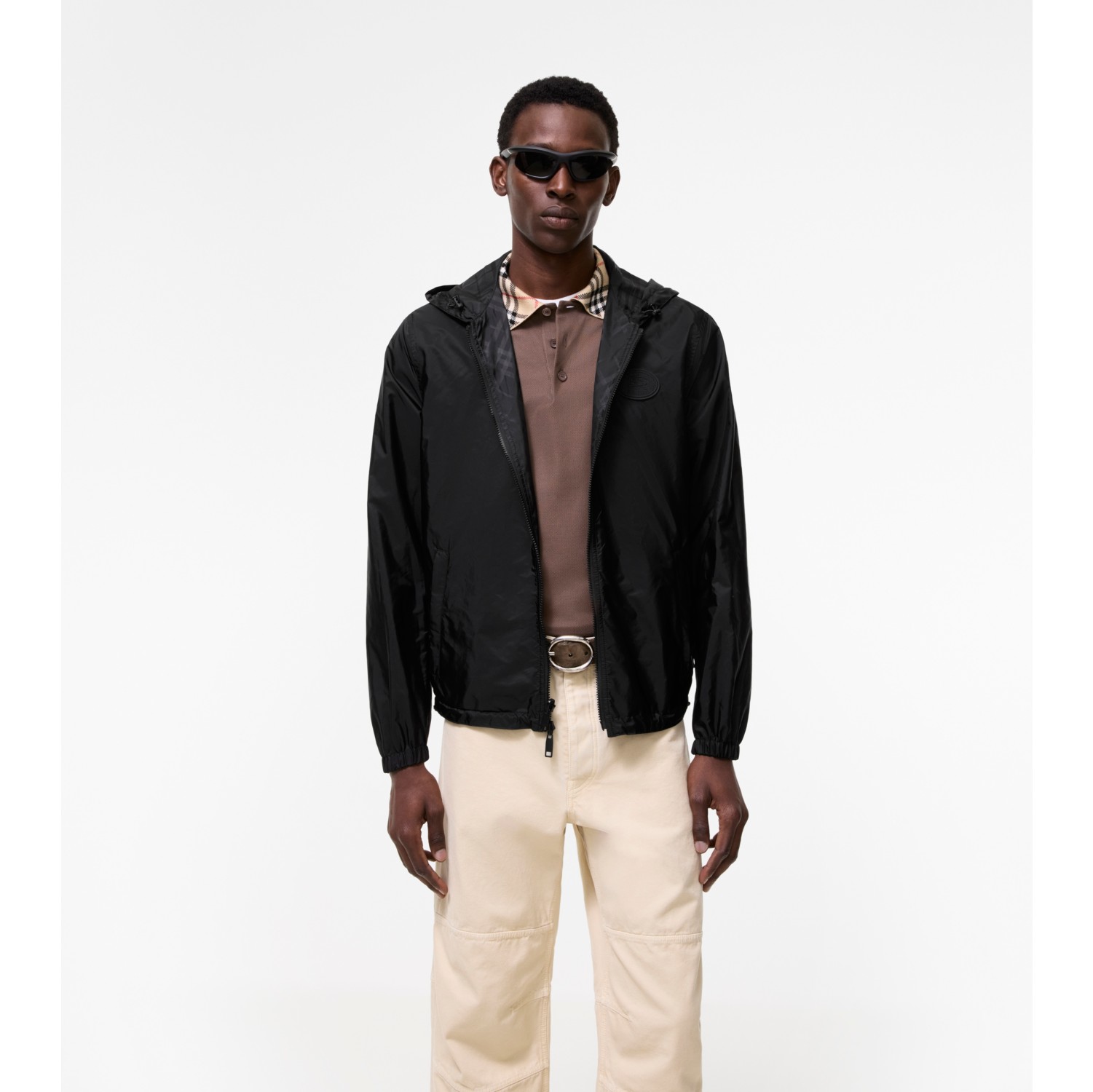 Reversible Check Newport Hooded Jacket
