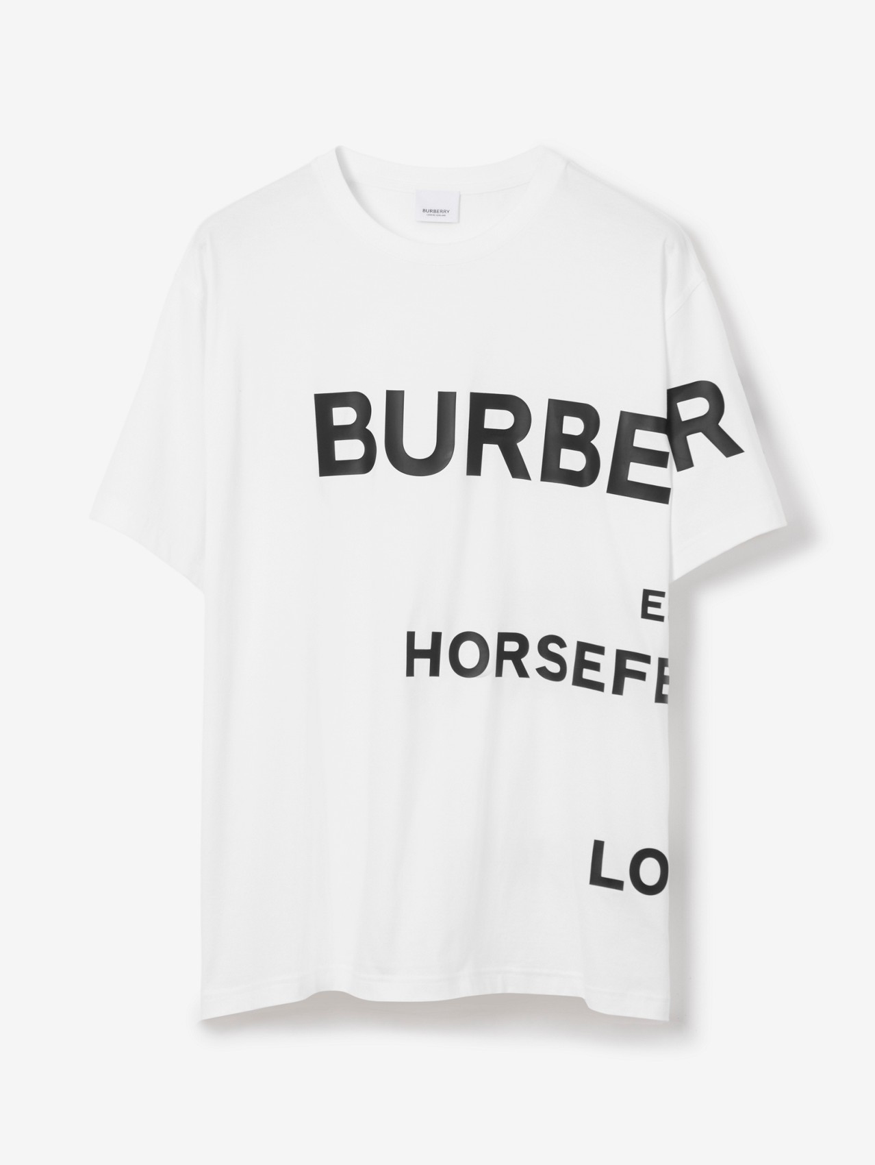 ホースフェリープリント コットン オーバーサイズTシャツ (ブラック ホースフェリープリント コットン オーバーサイズTシャツ (ブラック