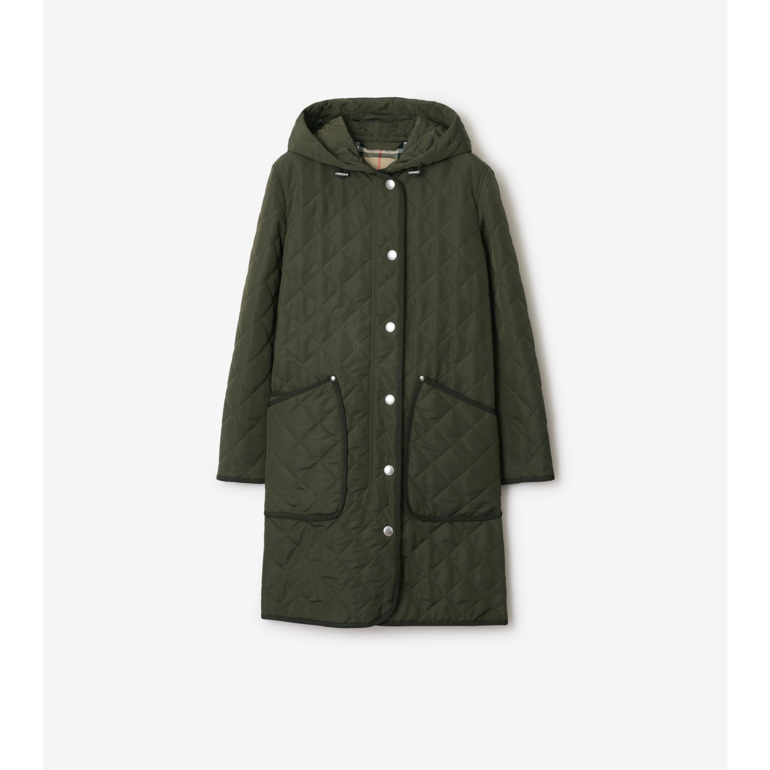 Burberry quilted hooded coat hotsell