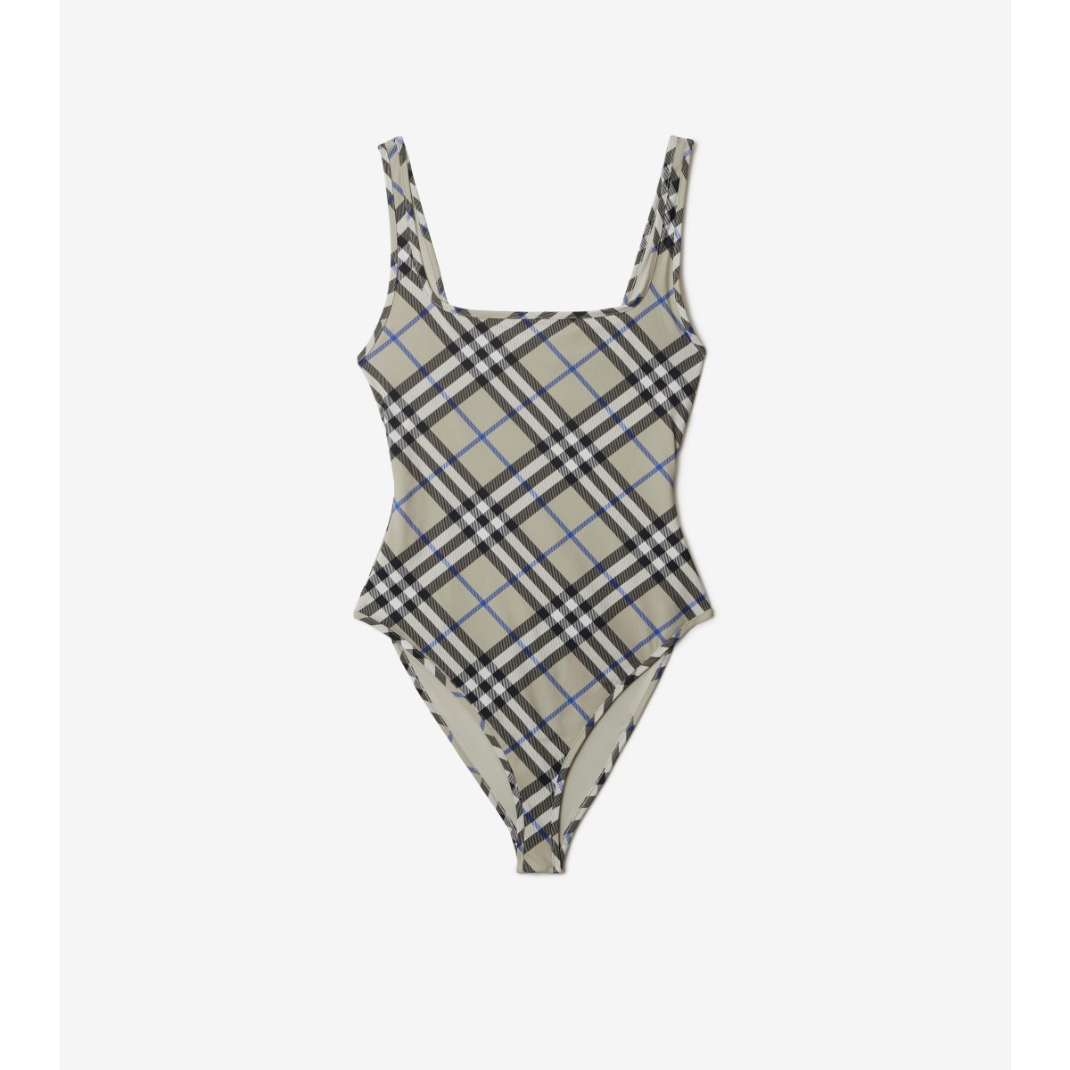 Burberry Lichen Stretch Nylon One-piece Swimsuit In Lichen