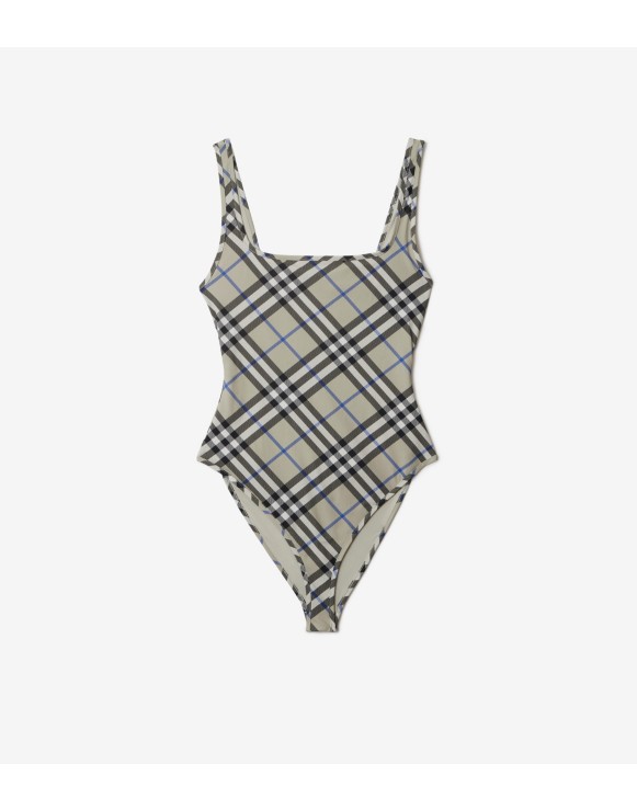 Burberry graffiti print vintage check swimsuit best sale