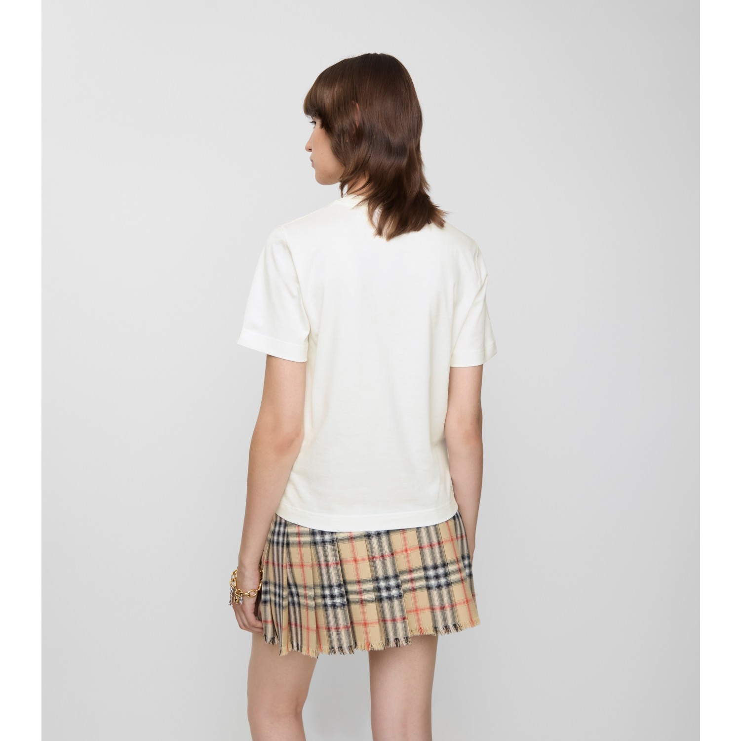 Baumwoll-T-Shirt mit EKD-Motiv und Check