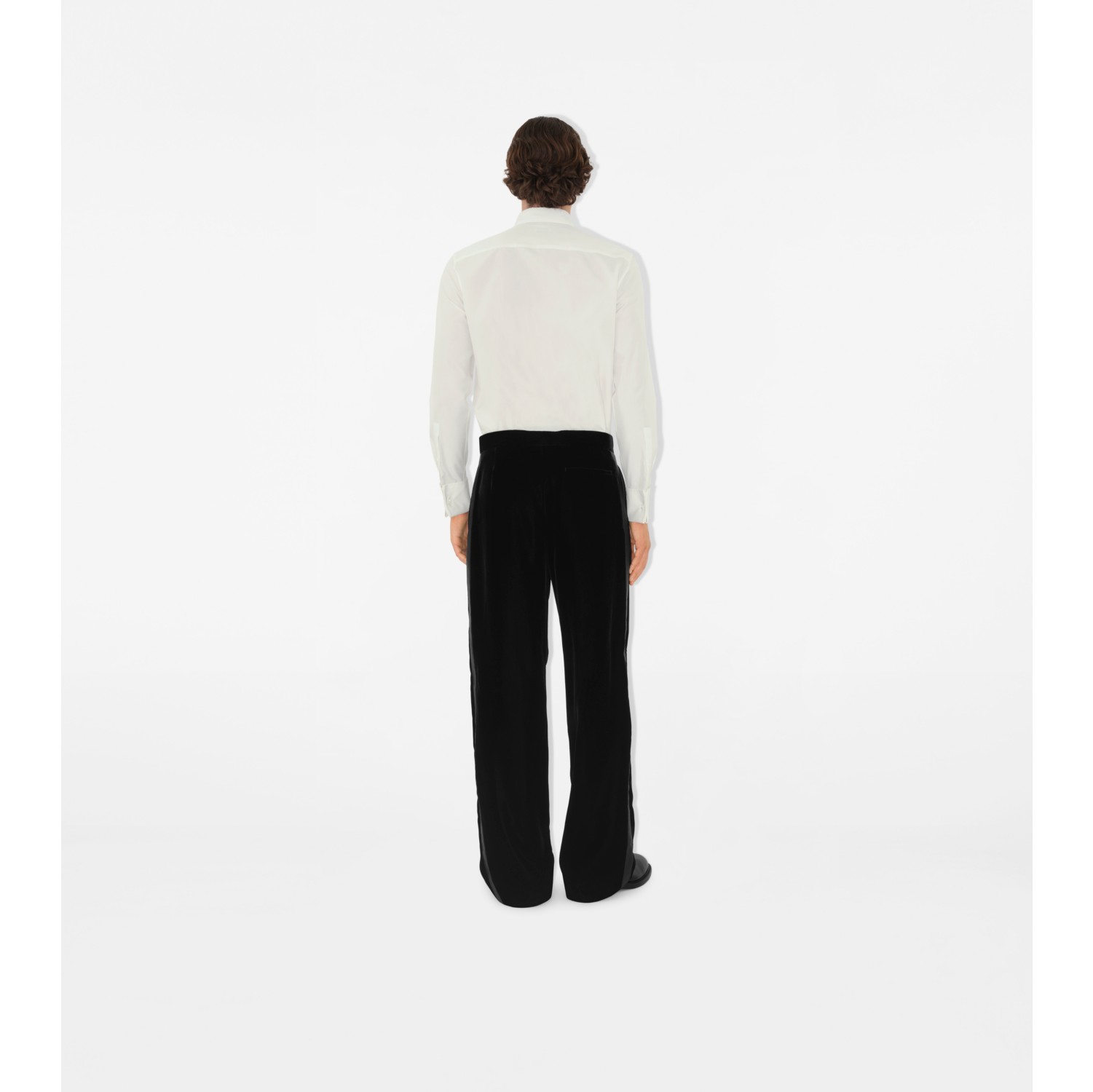Pantaloni da smoking in velluto