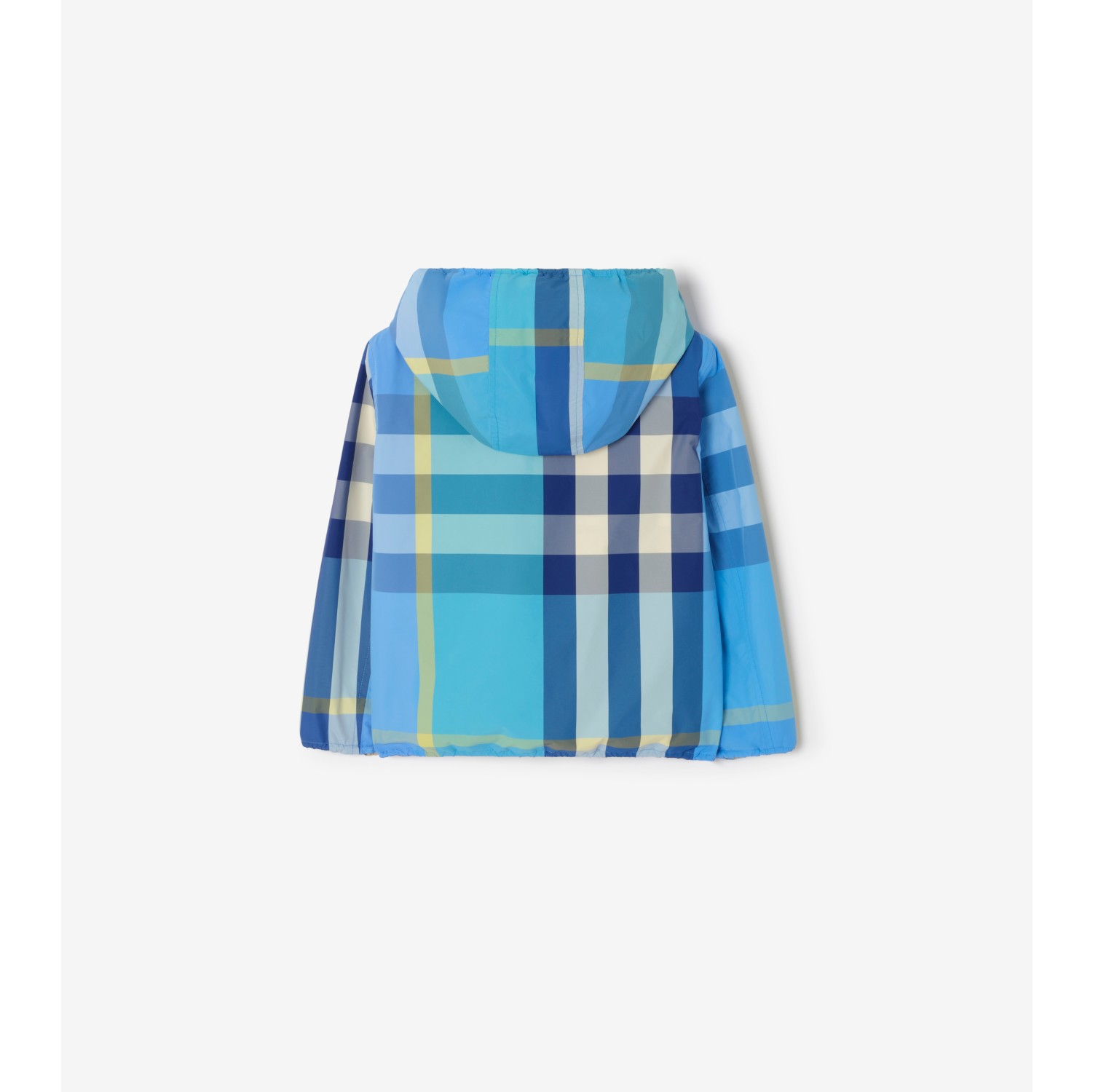 Reversible Check Nylon Hooded Jacket