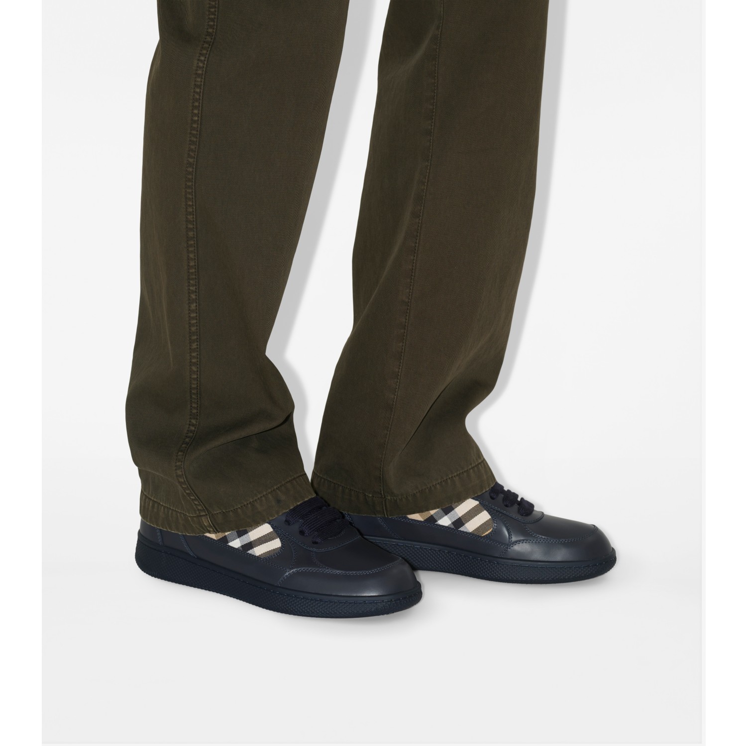 Zapatillas deportivas Terrace en piel con detalles Check