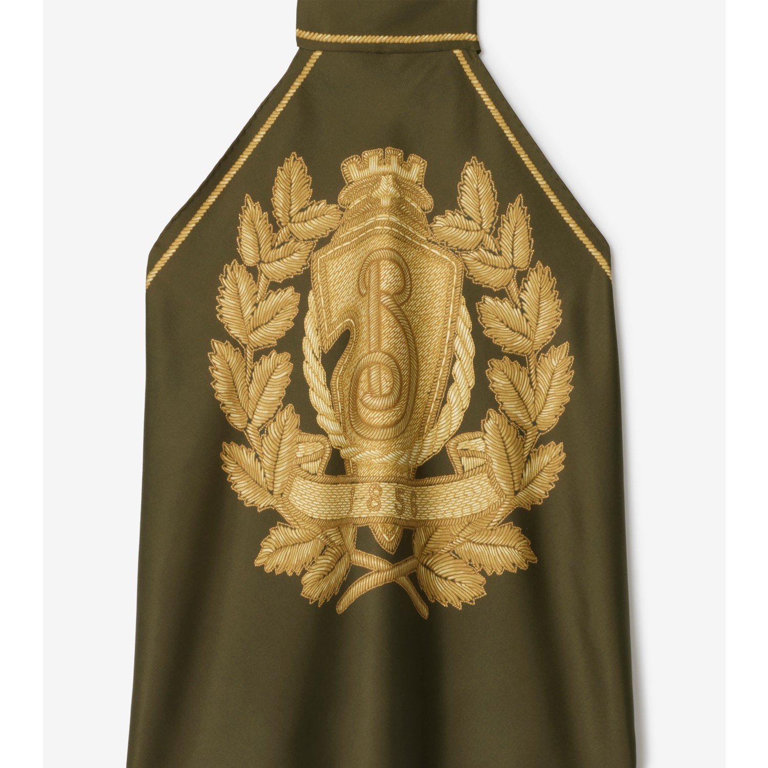 B Crest Silk Scarf Top