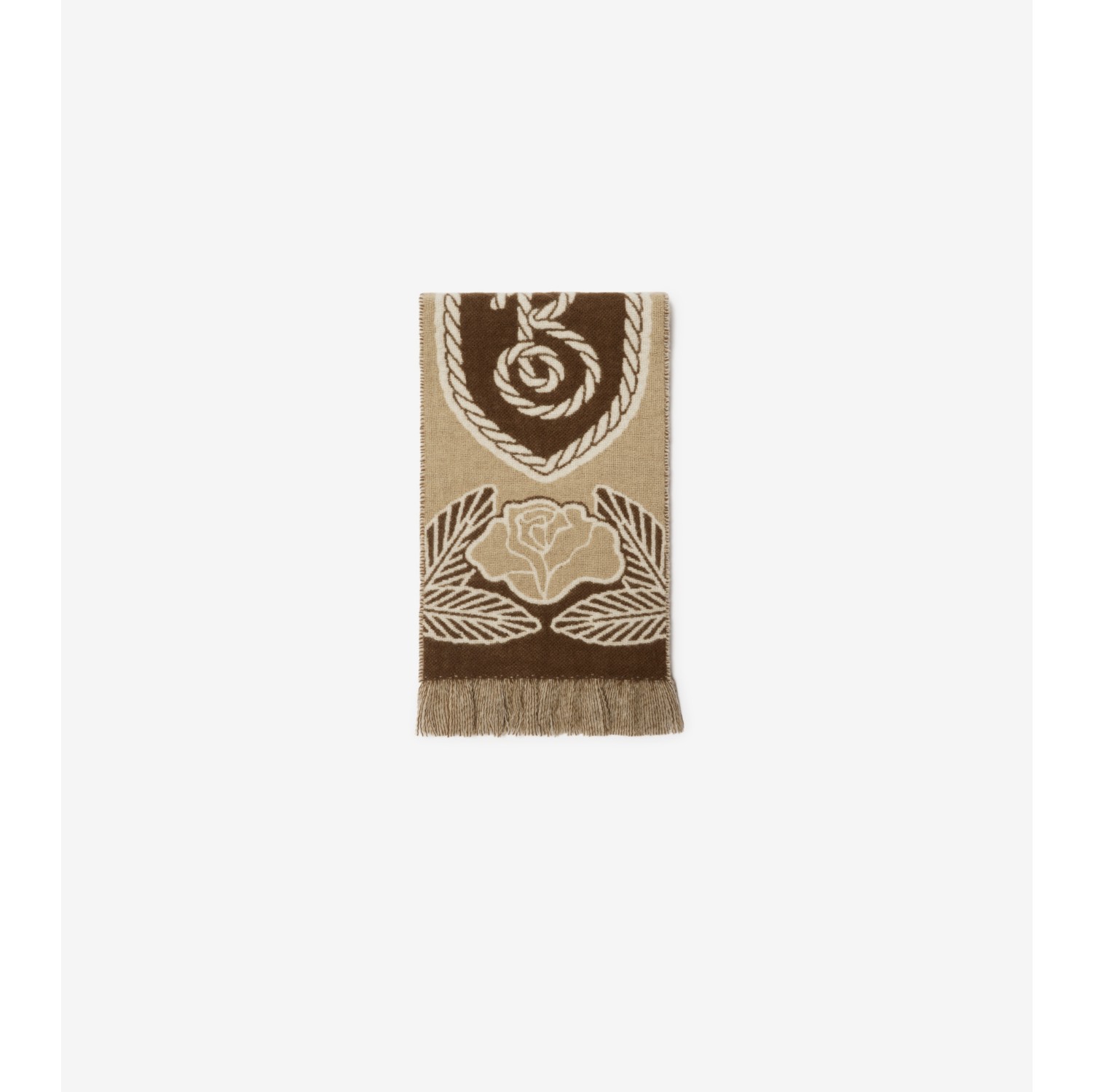 B Shield Wool Cashmere Scarf