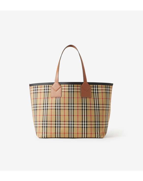 トート | キャンバス＆レザー | Burberry® 公式サイト